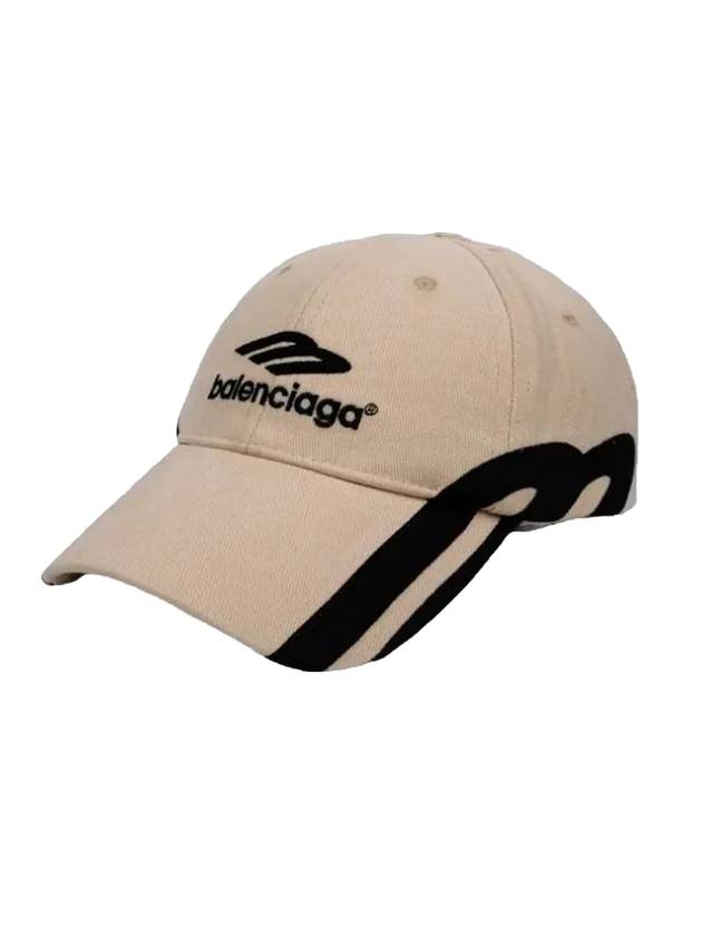 Luxury Balenciaga Trending 2026 3B Sports Icon Ball Cap Light Beige