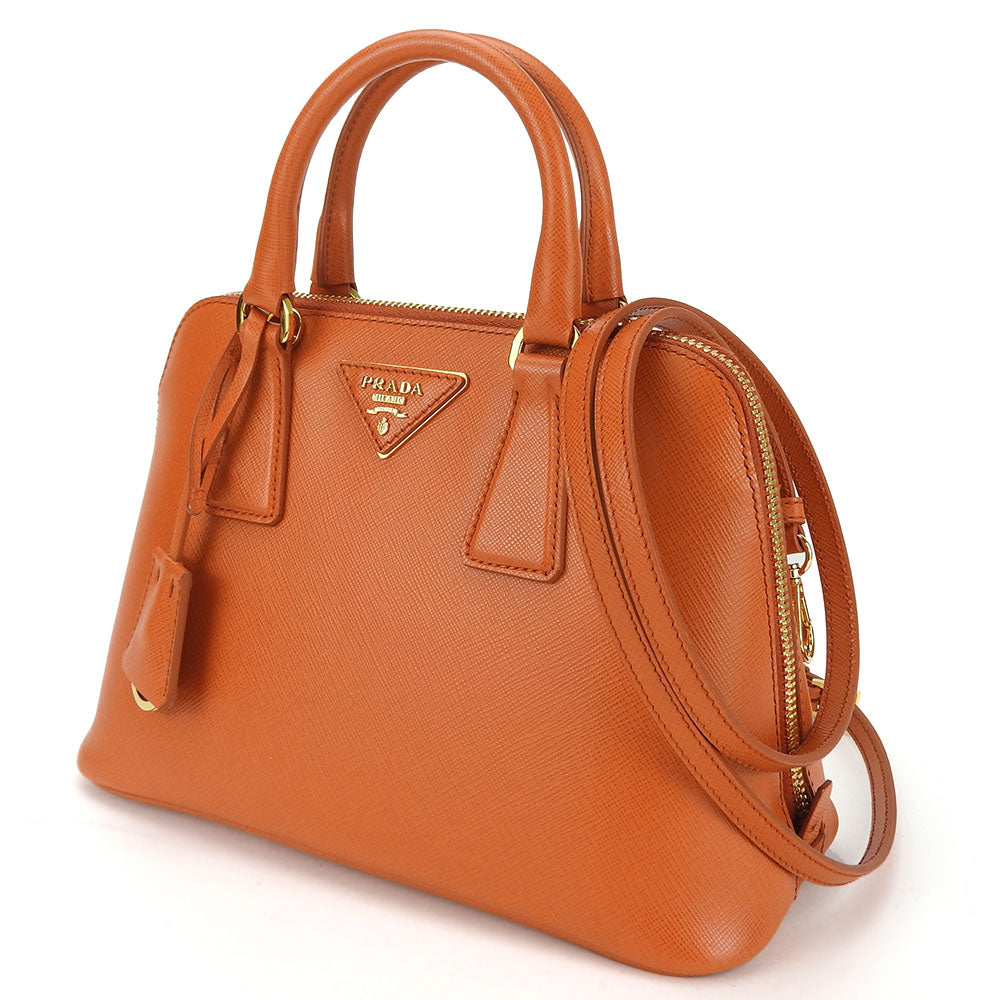 PRADA Handbag BL0838 Safiano leather Orange