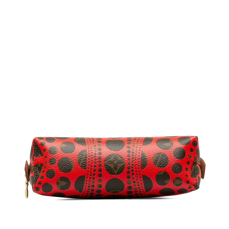 LOUIS VUITTON Cosmetic Pouch in Monogram Red Brown M47347