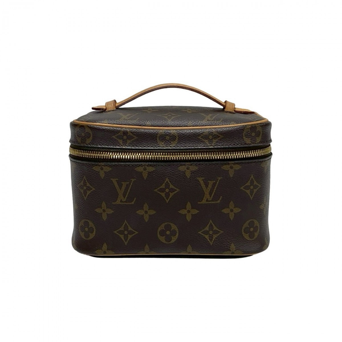 LOUIS VUITTON Handbag M44495 Leather, PVC Brown Monogram Nice mini Women