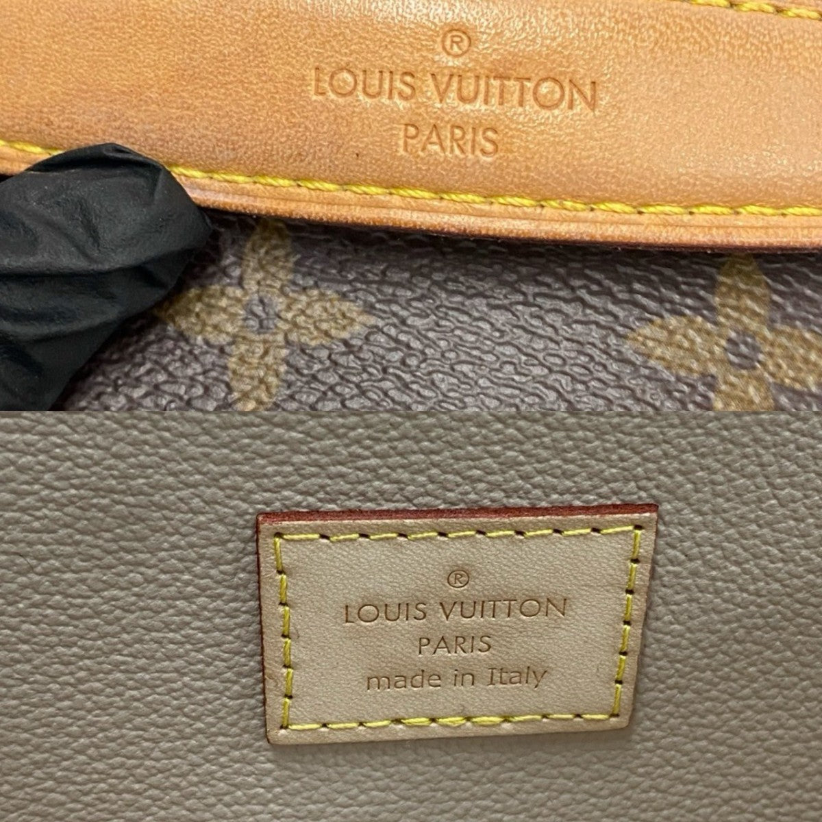 LOUIS VUITTON Handbag M44495 Leather, PVC Brown Monogram Nice mini Women