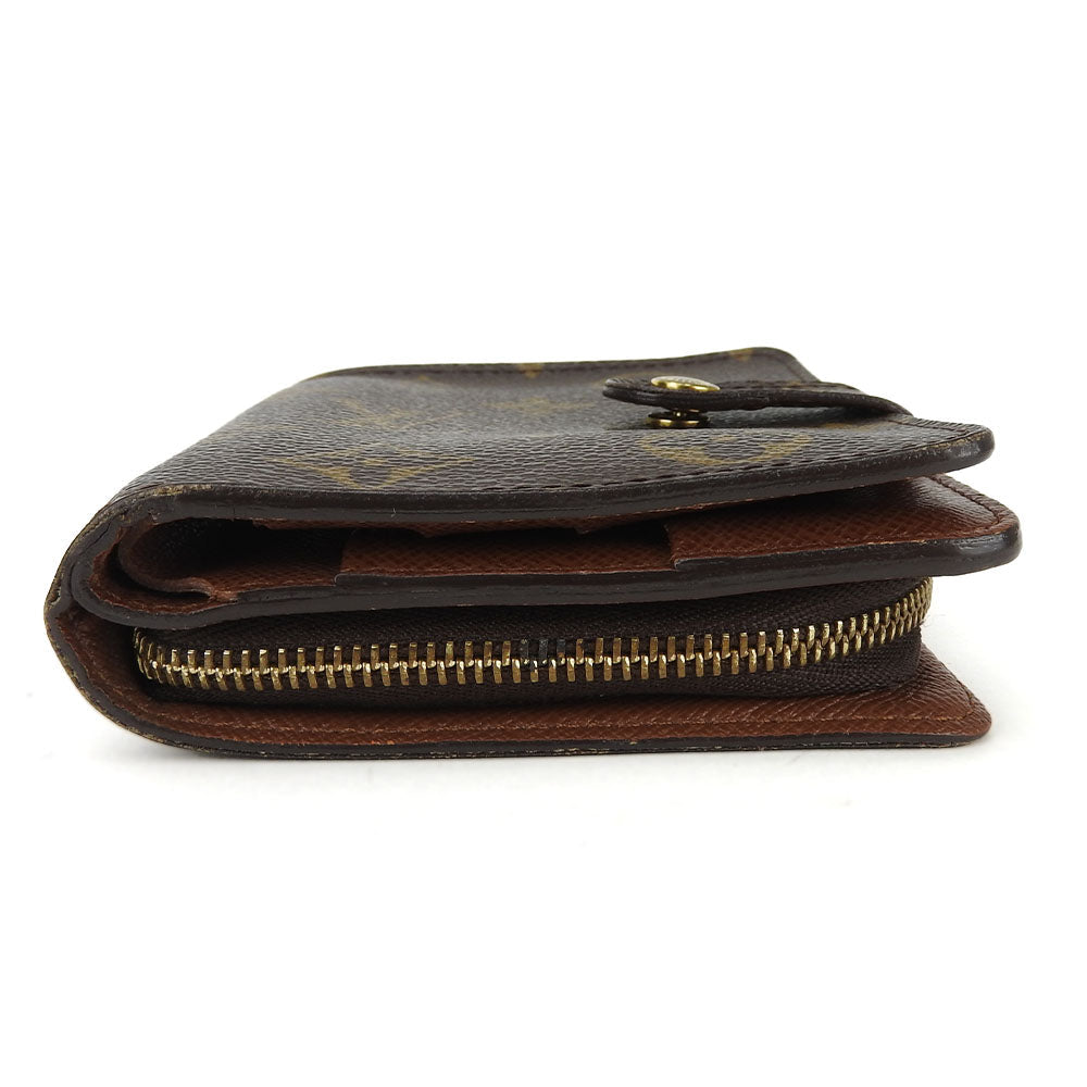 LOUIS VUITTON Bifold Wallet M61667 Monogram Brown Compact zip