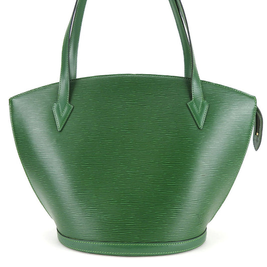 LOUIS VUITTON Tote Bag M52334 Epi Leather green Sun jack shopping