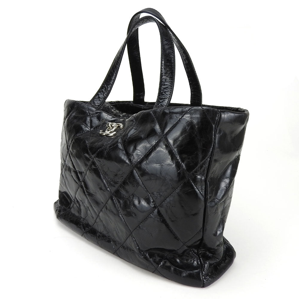 Chanel Portobello Leather Tweed 2way Tote Bag Classic Flap
