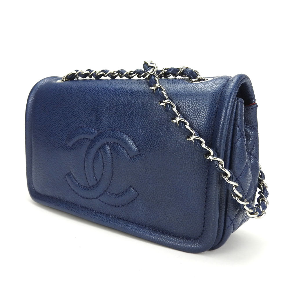 Chanel Matelasse Caviarskin Shoulder Bag Classic Flap