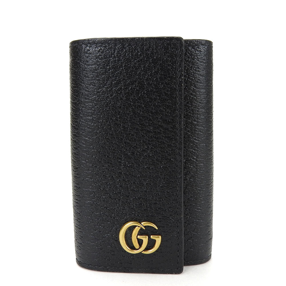 GUCCI Key case Key holder  435305 leather black unisex(Unisex)