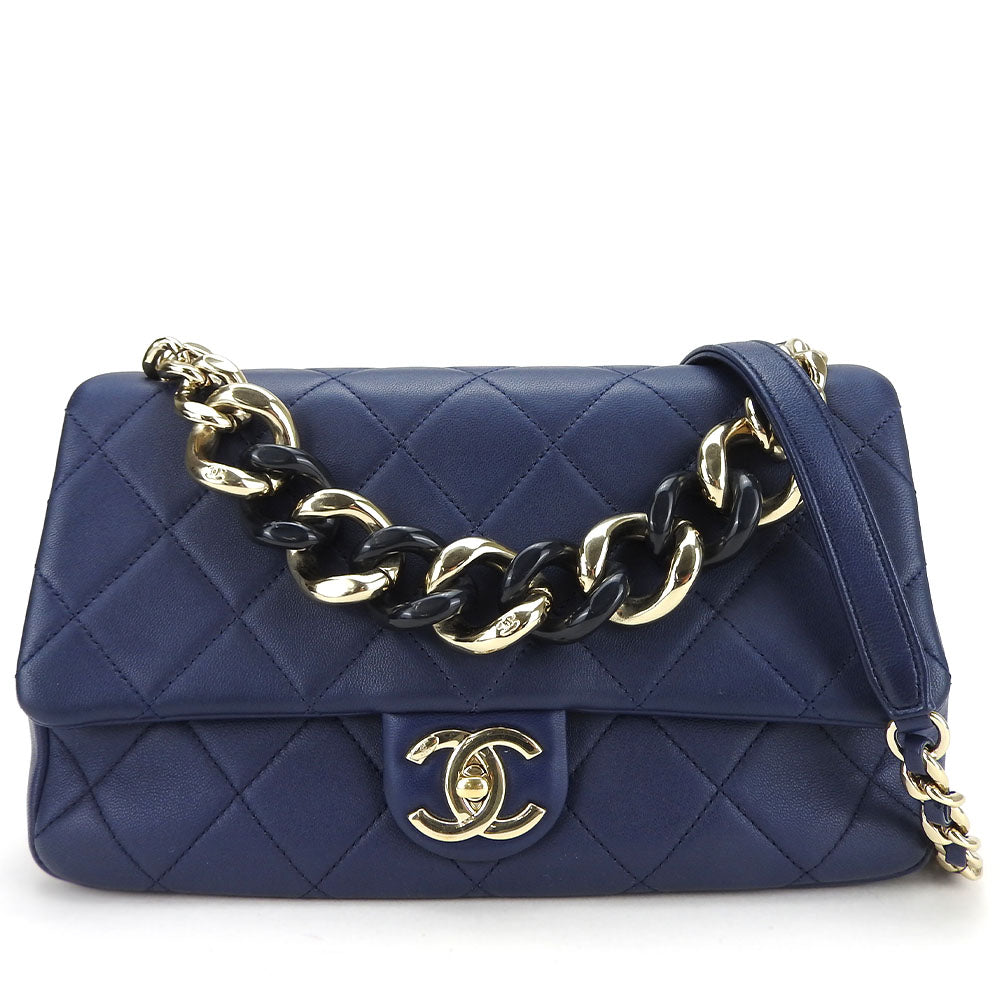 Chanel Matelasse Lambskin 2way Shoulder Bag Classic Flap