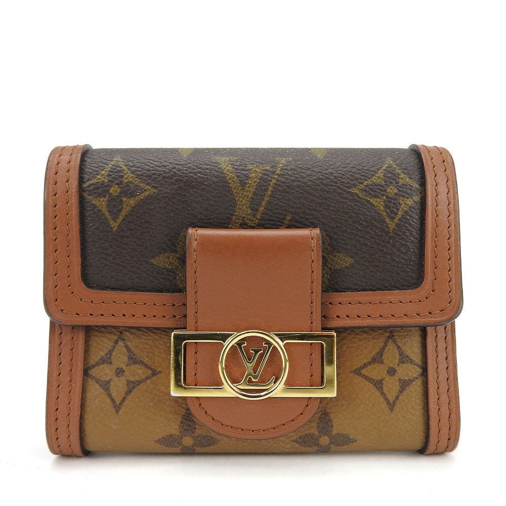 LOUIS VUITTON Tri-fold wallet M68725 Monogram Brown Portefeuille Daufine Compact