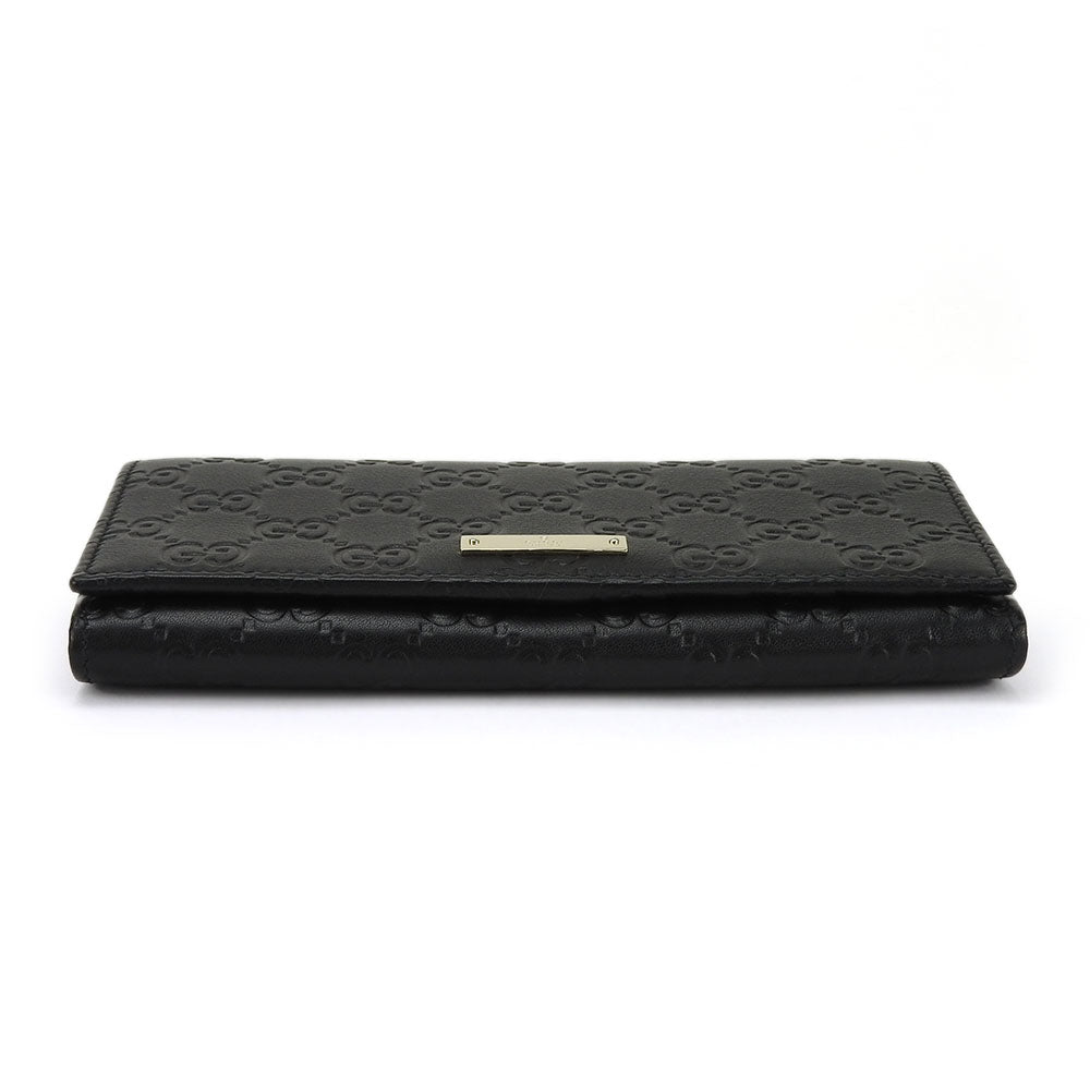 GUCCI Long Wallet Purse 244946 Sima leather black Guccisima