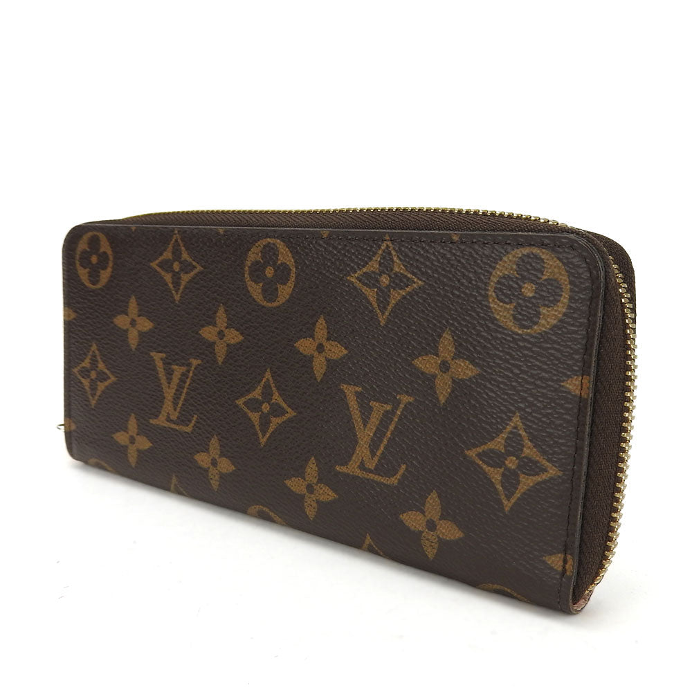 LOUIS VUITTON Long Wallet Purse M61298 Monogram Rose Valerie Portefeuille Clemence