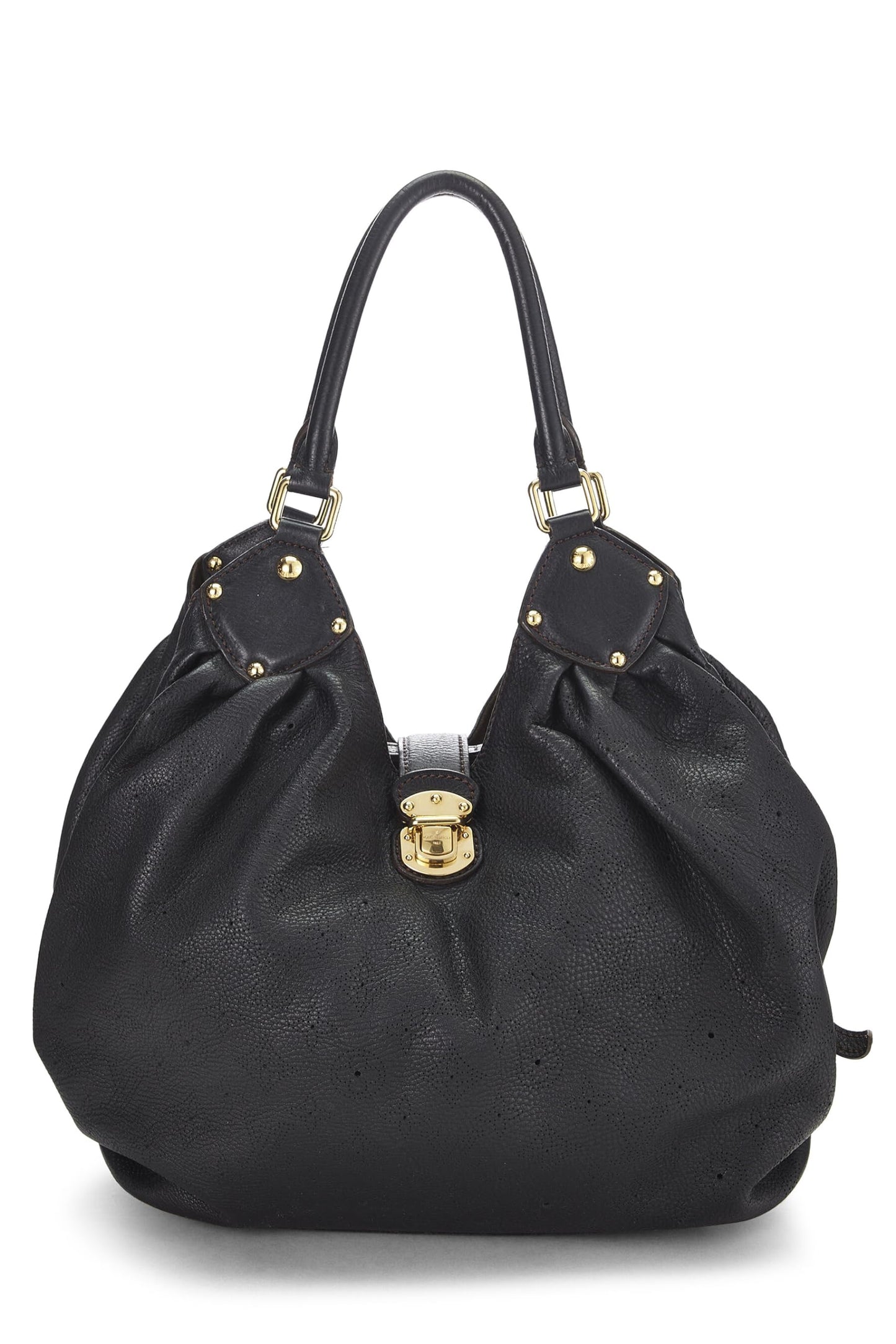 Louis Vuitton, Black Monogram Mahina Large, Black