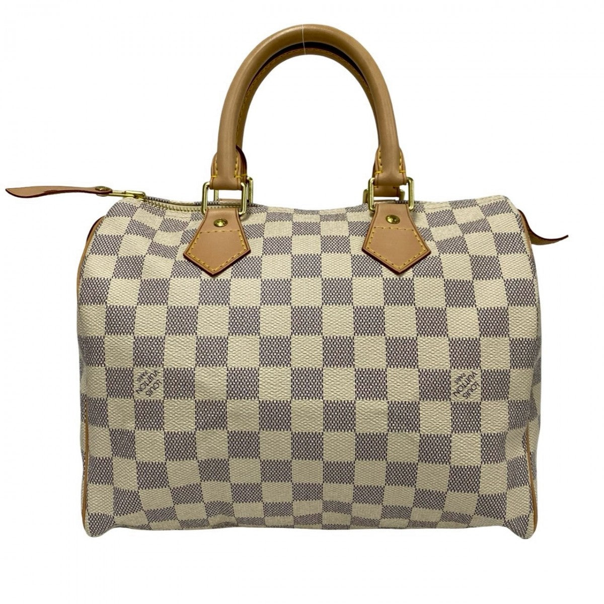 LOUIS VUITTON Handbag N41534 Leather, PVC gray Damier Azur Speedy 25 Women