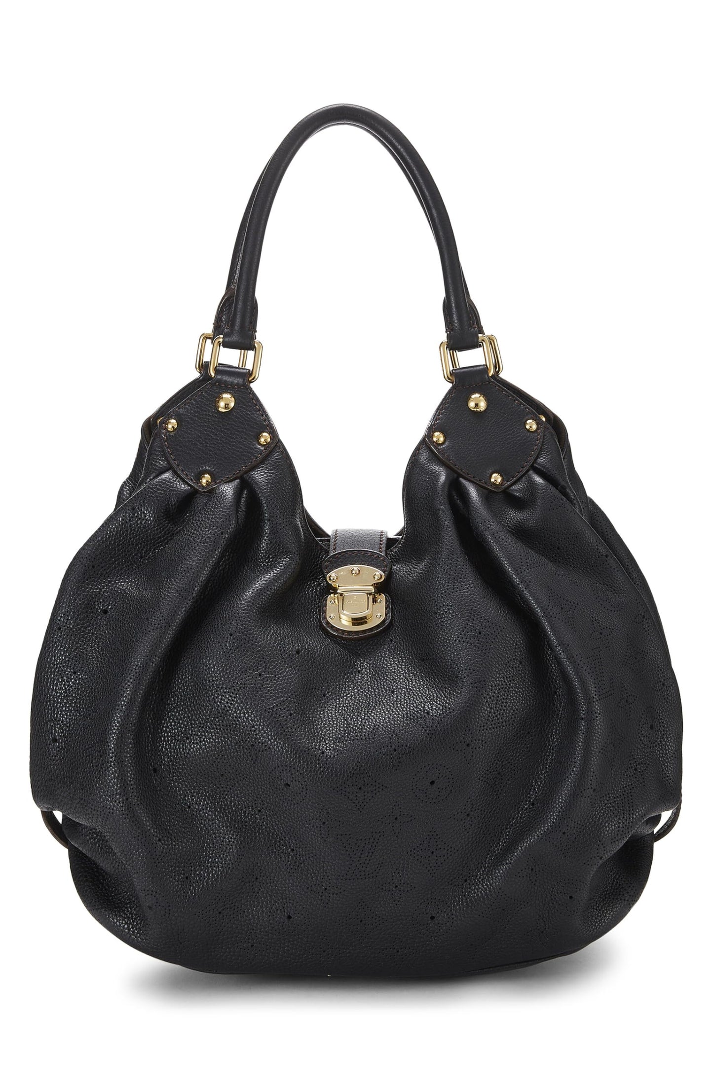 Louis Vuitton, Black Monogram Mahina Large, Black