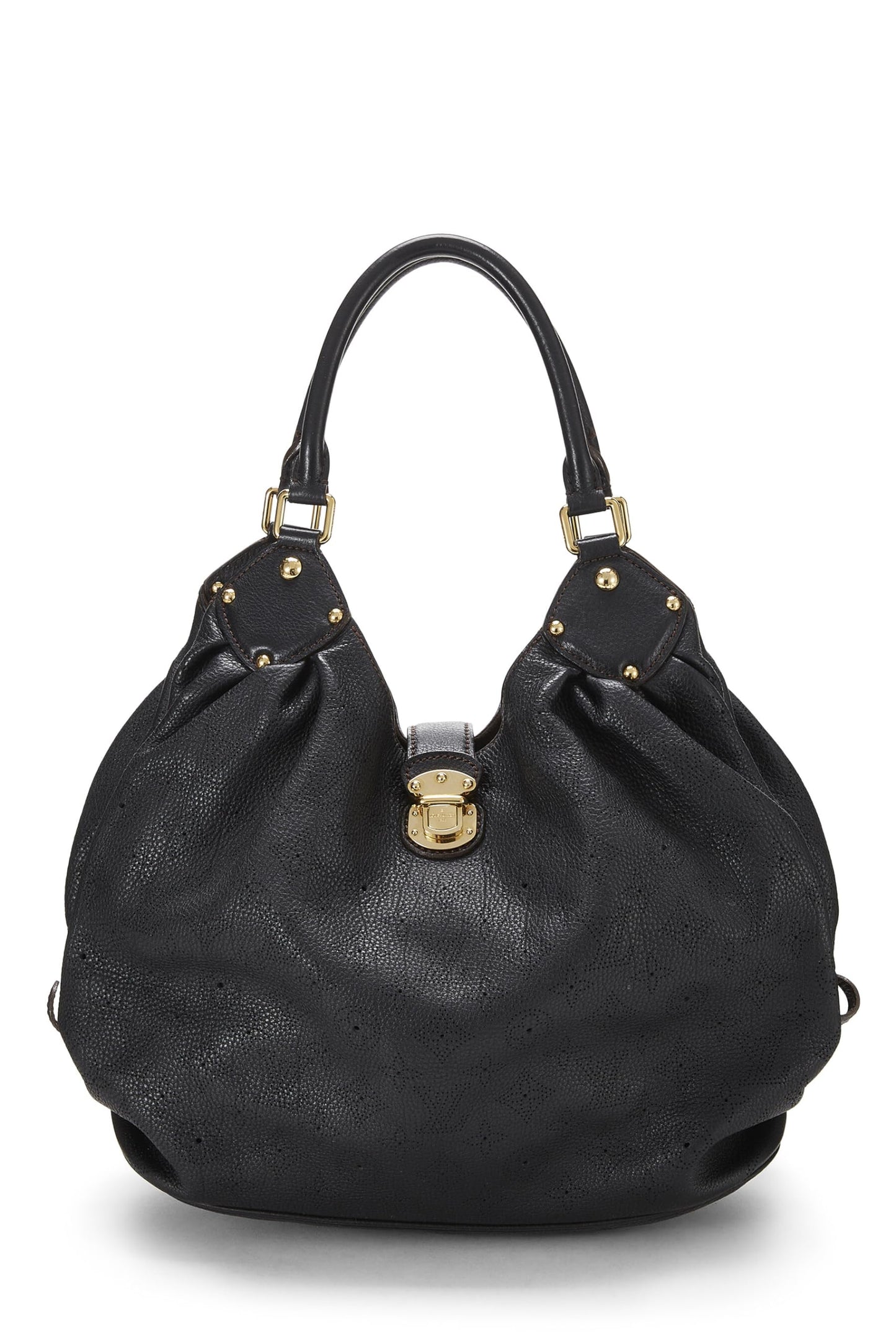 Louis Vuitton, Black Monogram Mahina Large, Black
