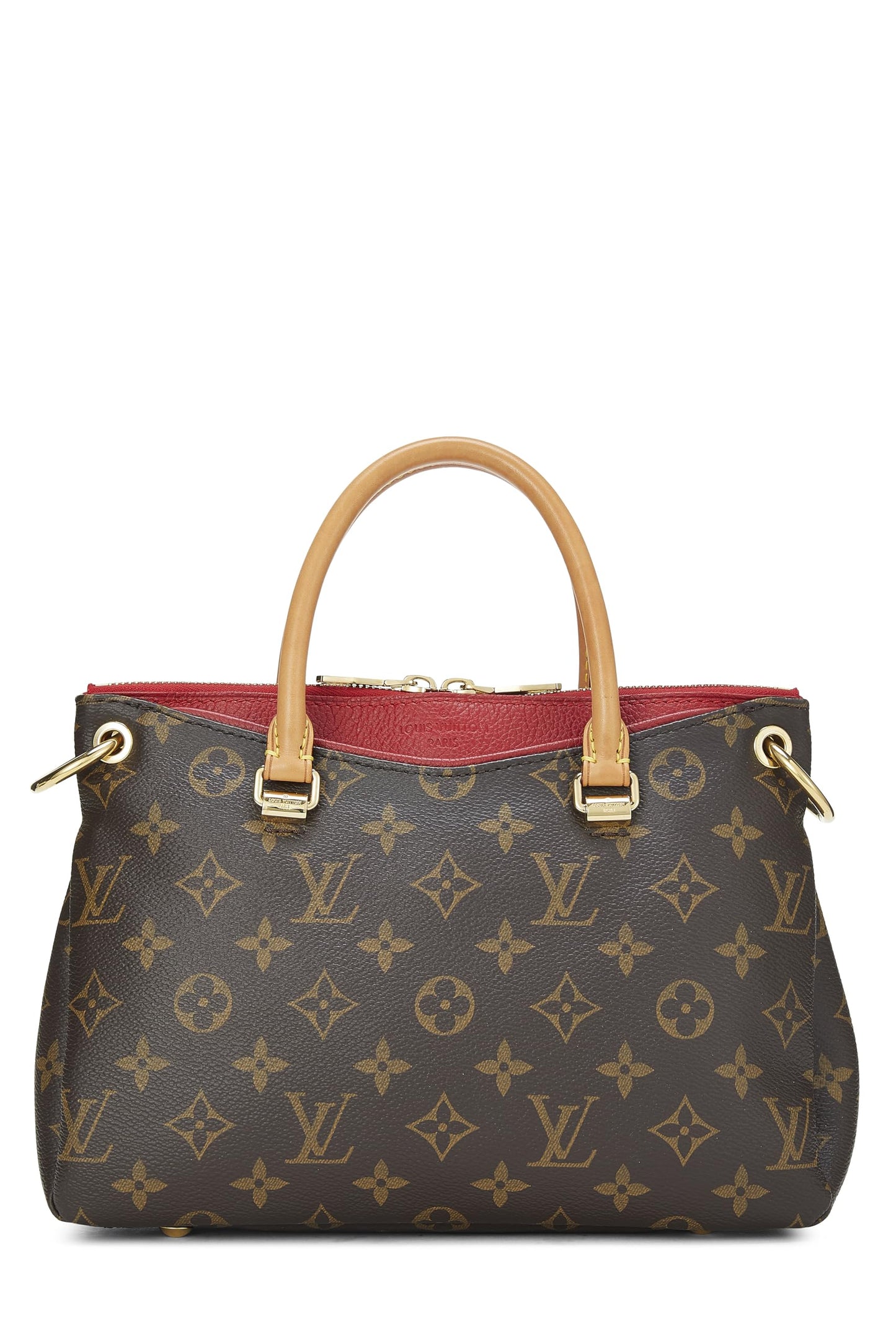Louis Vuitton, Red Monogram Canvas Pallas BB, Red