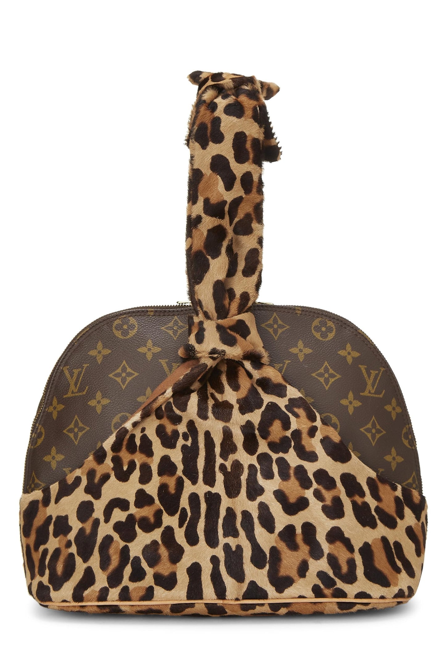 Louis Vuitton, Alaïa x Louis Vuitton Monogram Leopard Alma, Brown