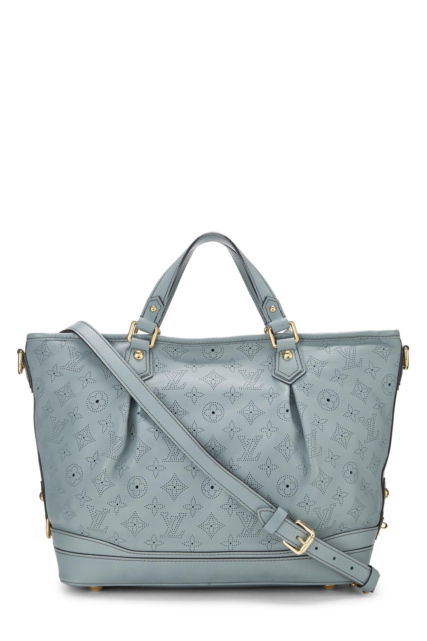 Louis Vuitton, Blue Monogram Mahina Leather Stellar PM, Blue