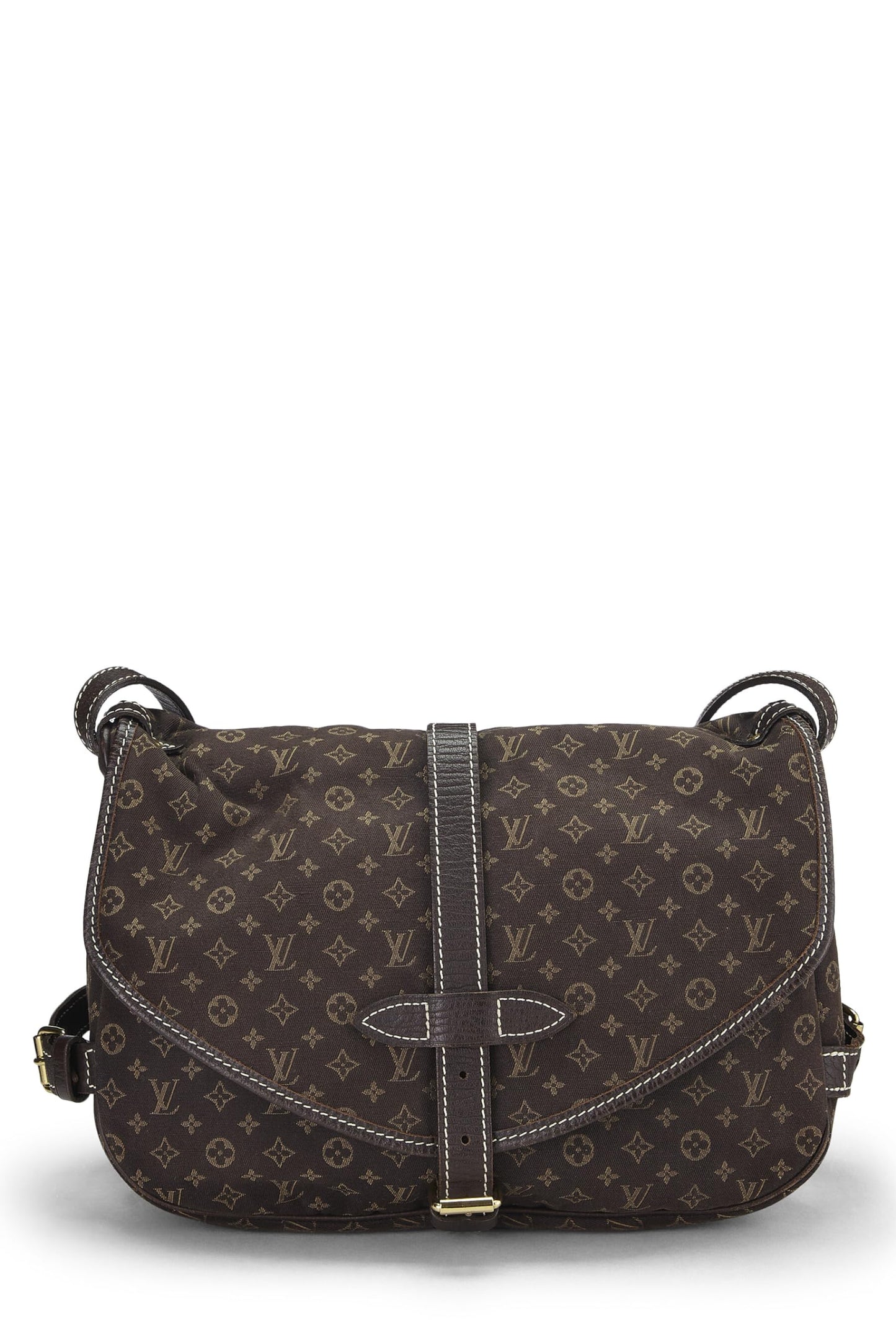 Louis Vuitton, Brown Monogram Mini Lin Saumur 30, Brown