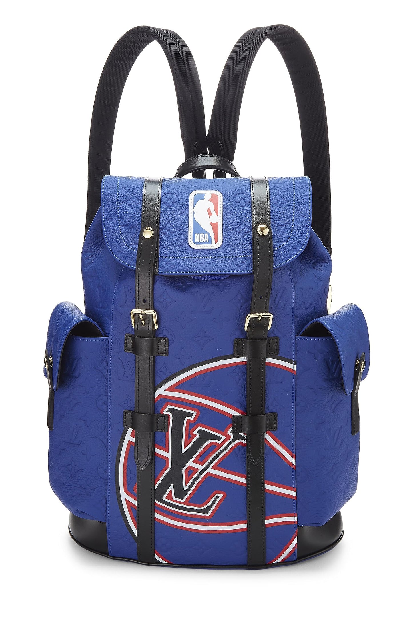 Louis Vuitton, Blue Taurillon NBA Christopher Backpack MM, Blue