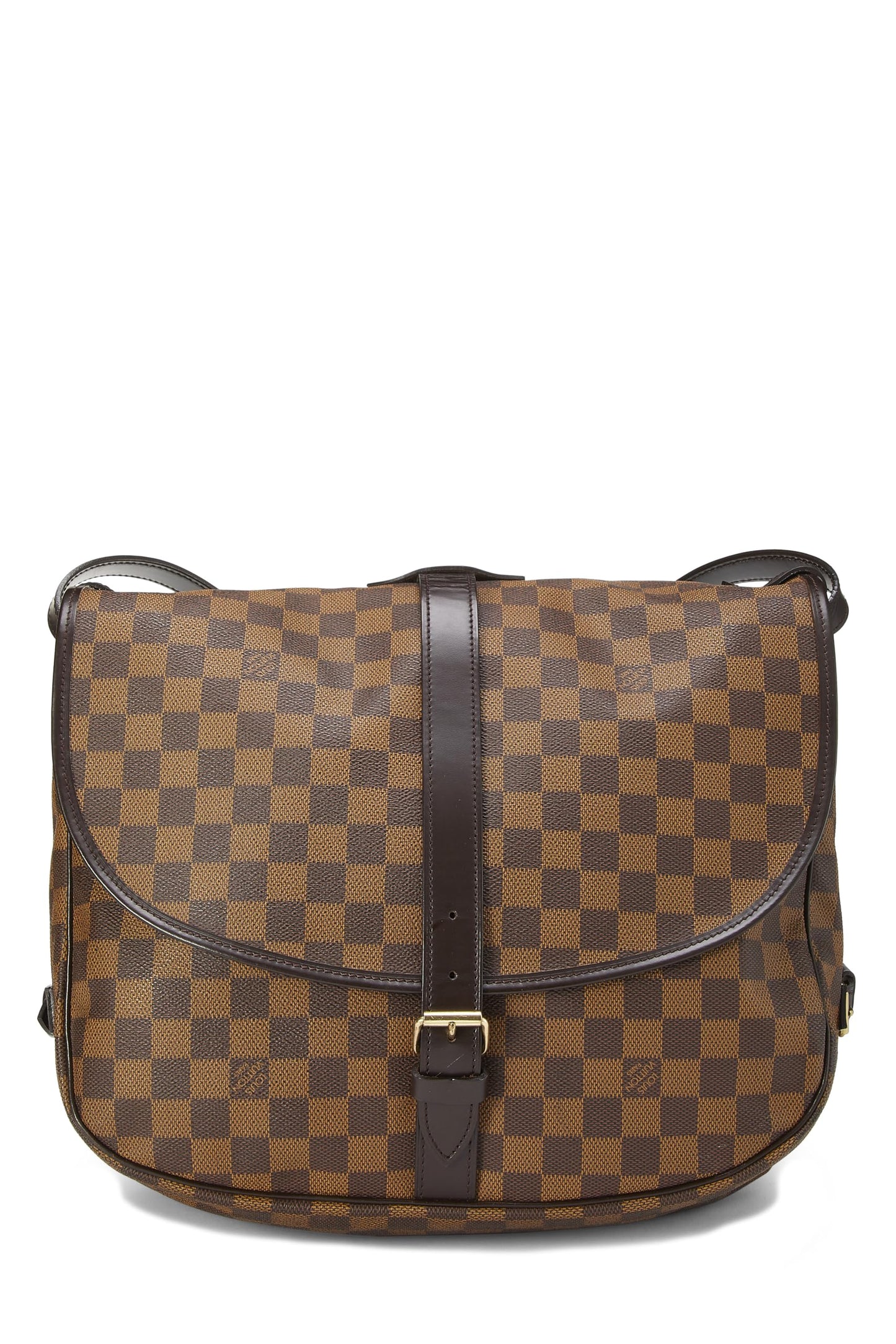 Louis Vuitton, Damier Ebene Saumur 35, Brown
