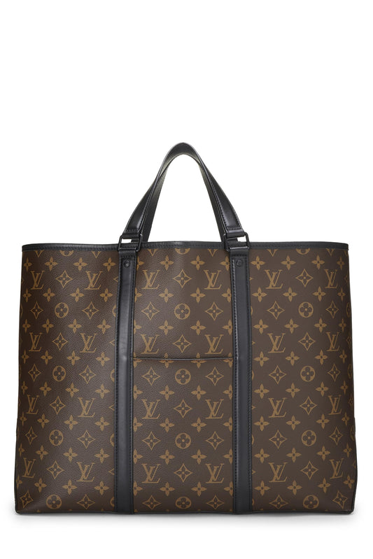 Louis Vuitton, Black Monogram Canvas Macassar Weekend Tote GM, Black