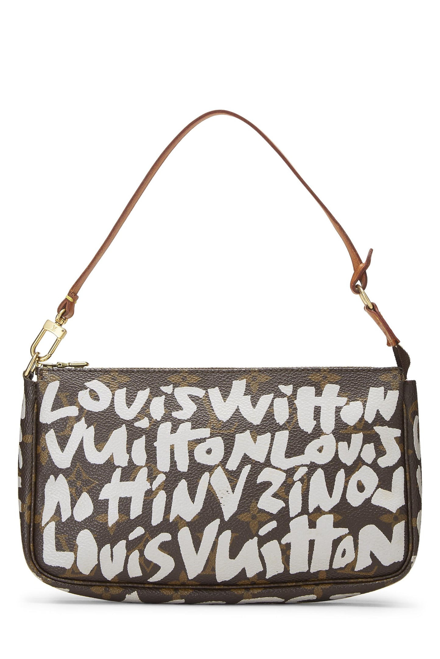 Louis Vuitton, Stephen Spro x Louis Vuitton Grey Monogram Graffiti Pochette Accessories, Grey