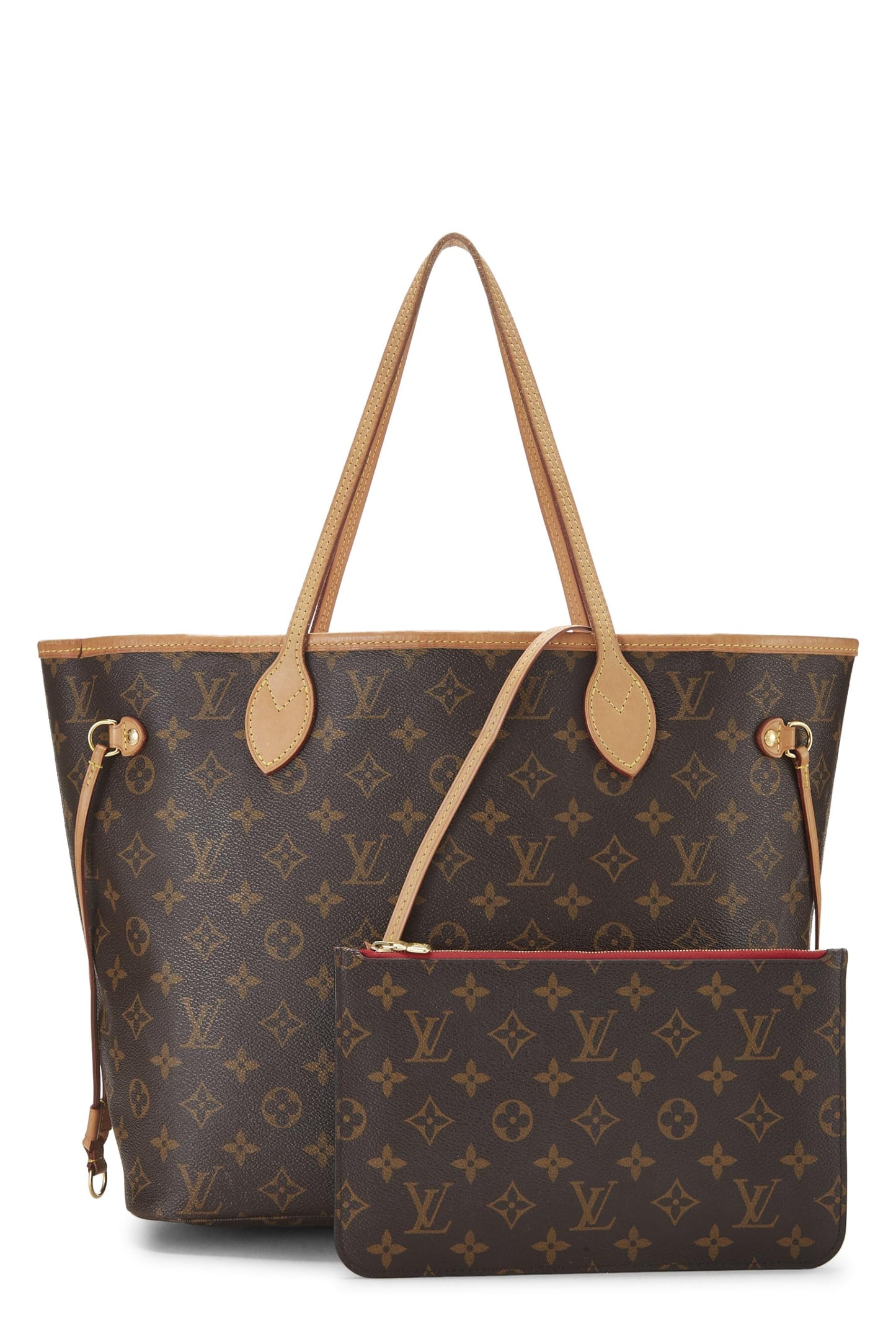 Louis Vuitton, Red Monogram Canvas Neo Neverfull MM, Red