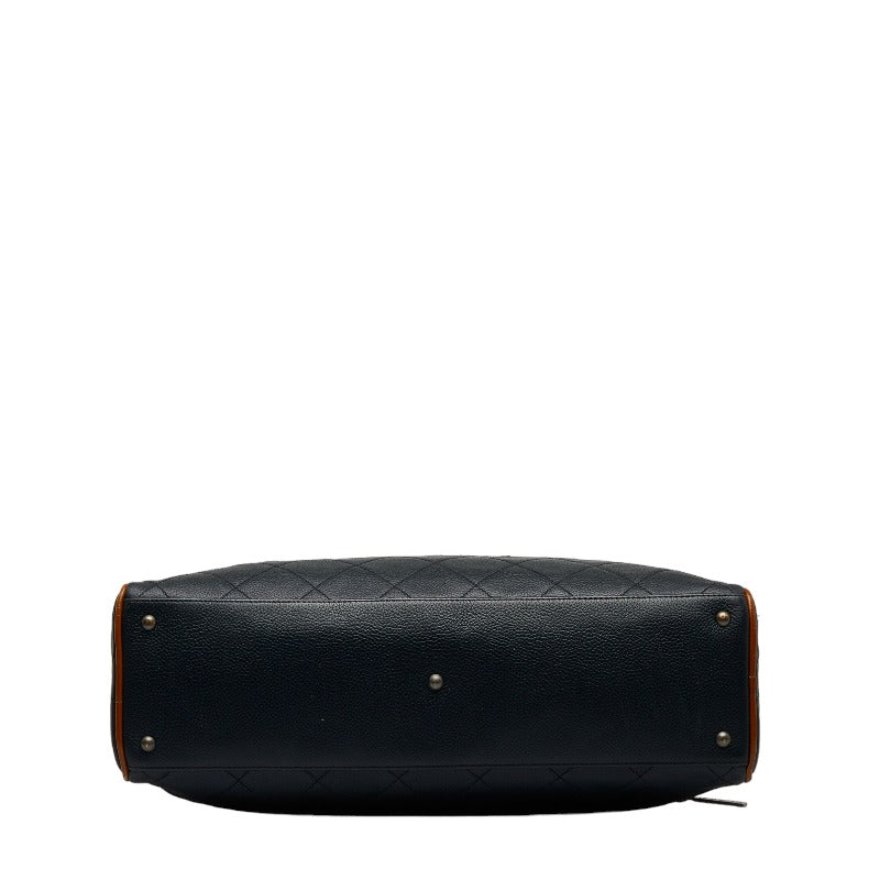 Chanel Brown Caviar Bowling Bag 27
