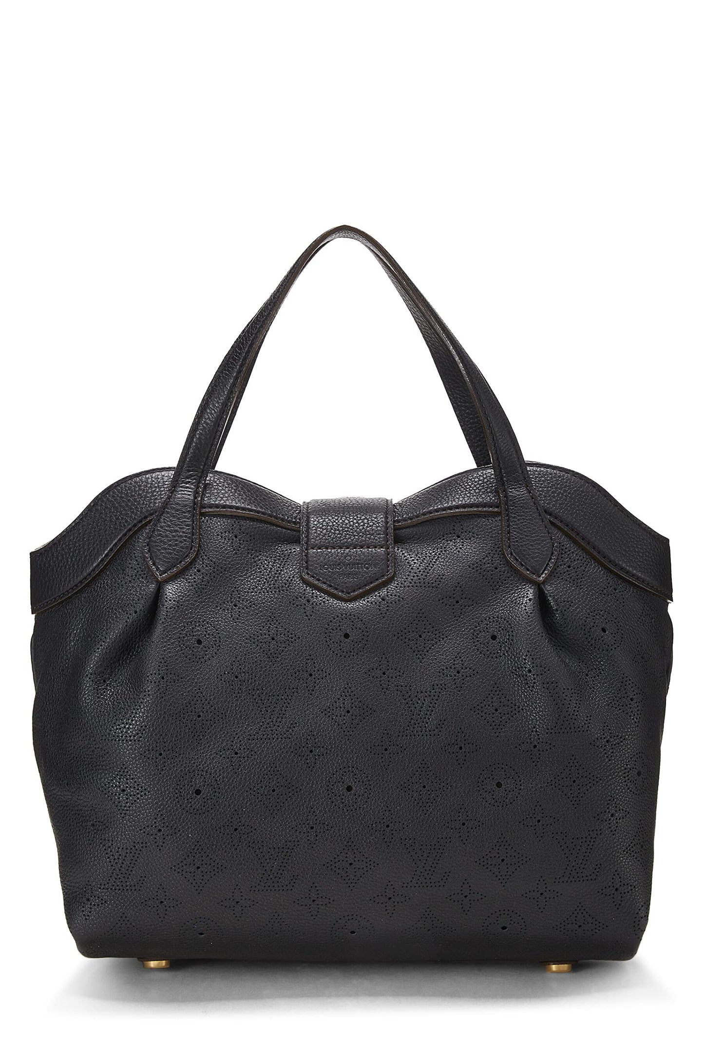 Louis Vuitton, Black Monogram Mahina Cirrus PM, Black