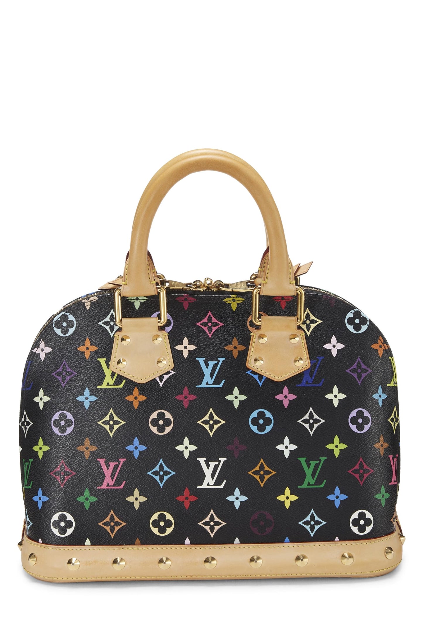 Louis Vuitton, Takashi Murakami x Louis Vuitton White Monogram Multicolore Alma PM NM, Black