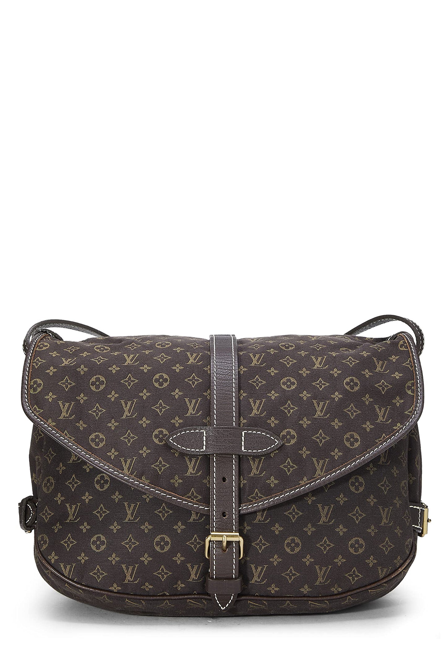 Louis Vuitton, Brown Monogram Mini Lin Saumur 30, Brown