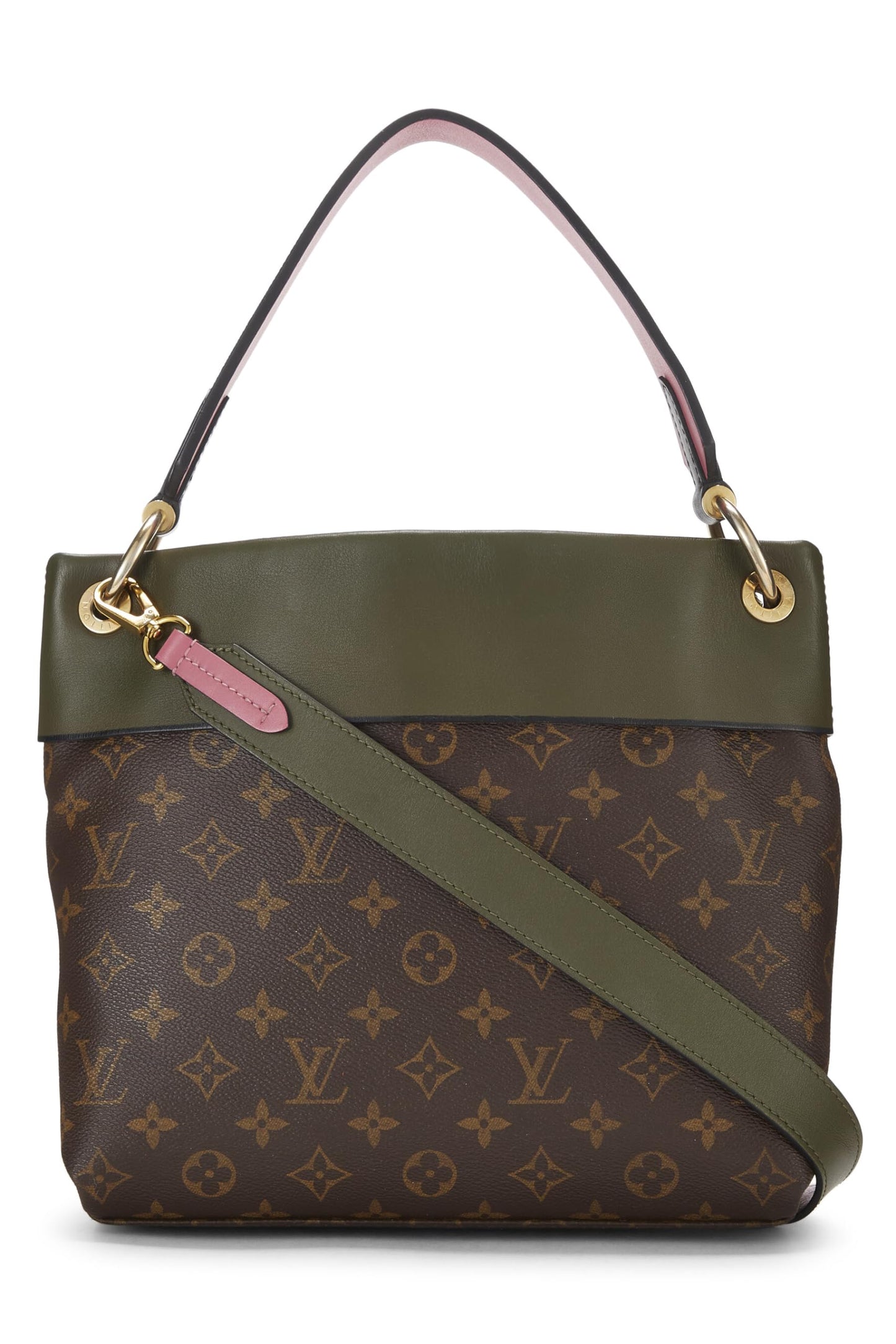 Louis Vuitton, Monogram Canvas & Multicolor Leather Tuileries Besace, Green
