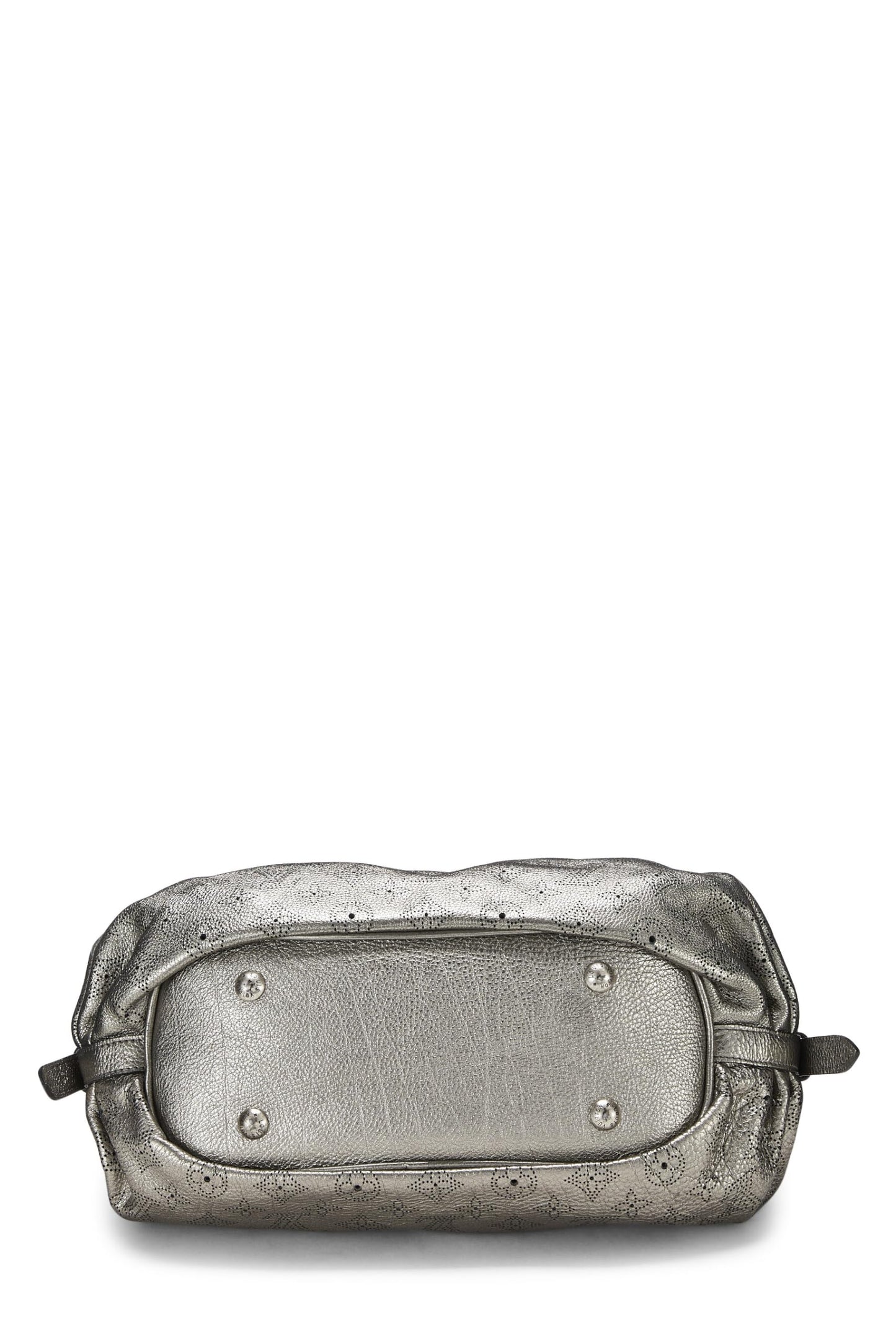 Louis Vuitton, Silver Monogram Mahina Leather Hobo XS, Silver