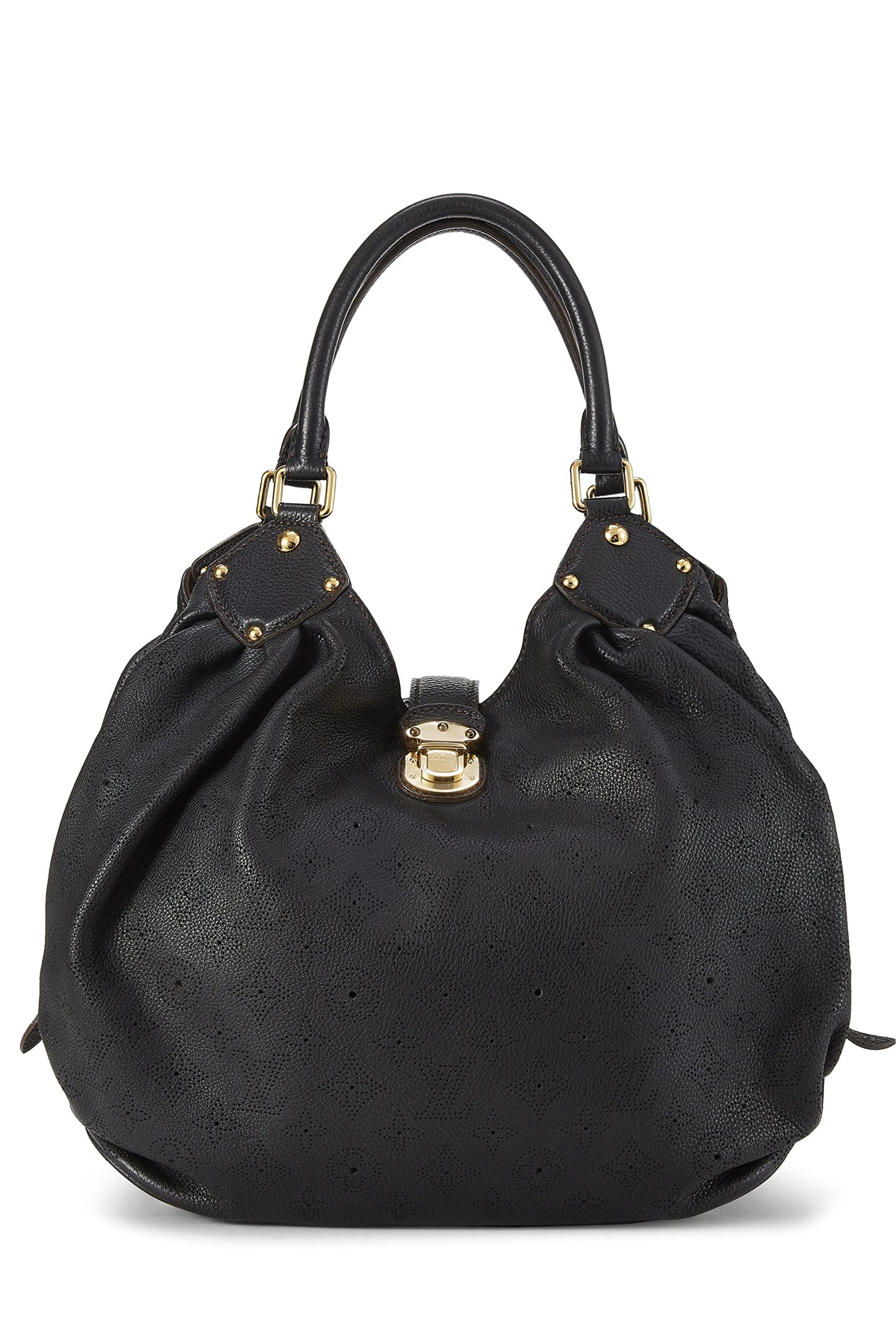 Louis Vuitton, Black Monogram Mahina Large, Black