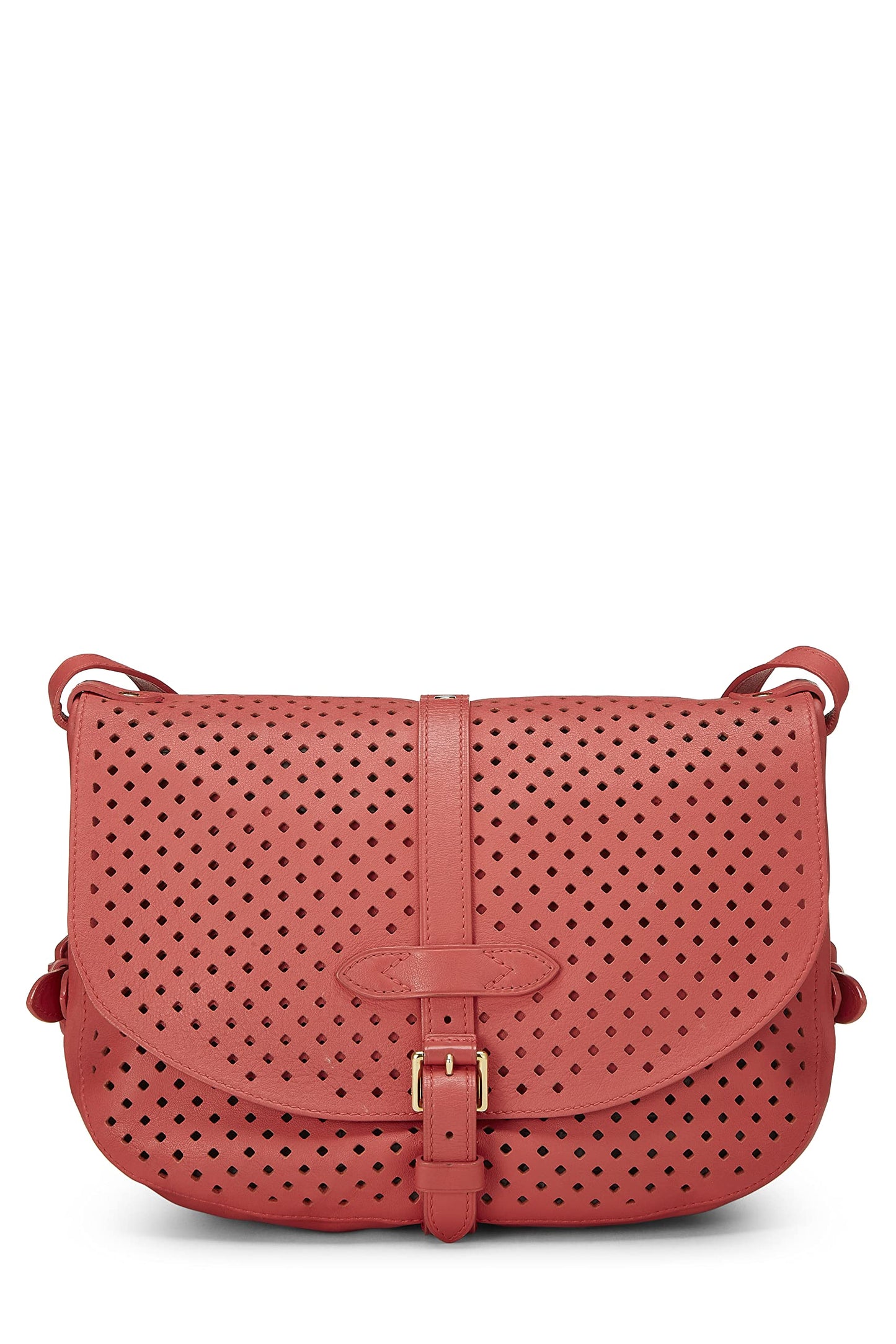 Louis Vuitton, Pink Perforated Leather Saumur 30, Pink