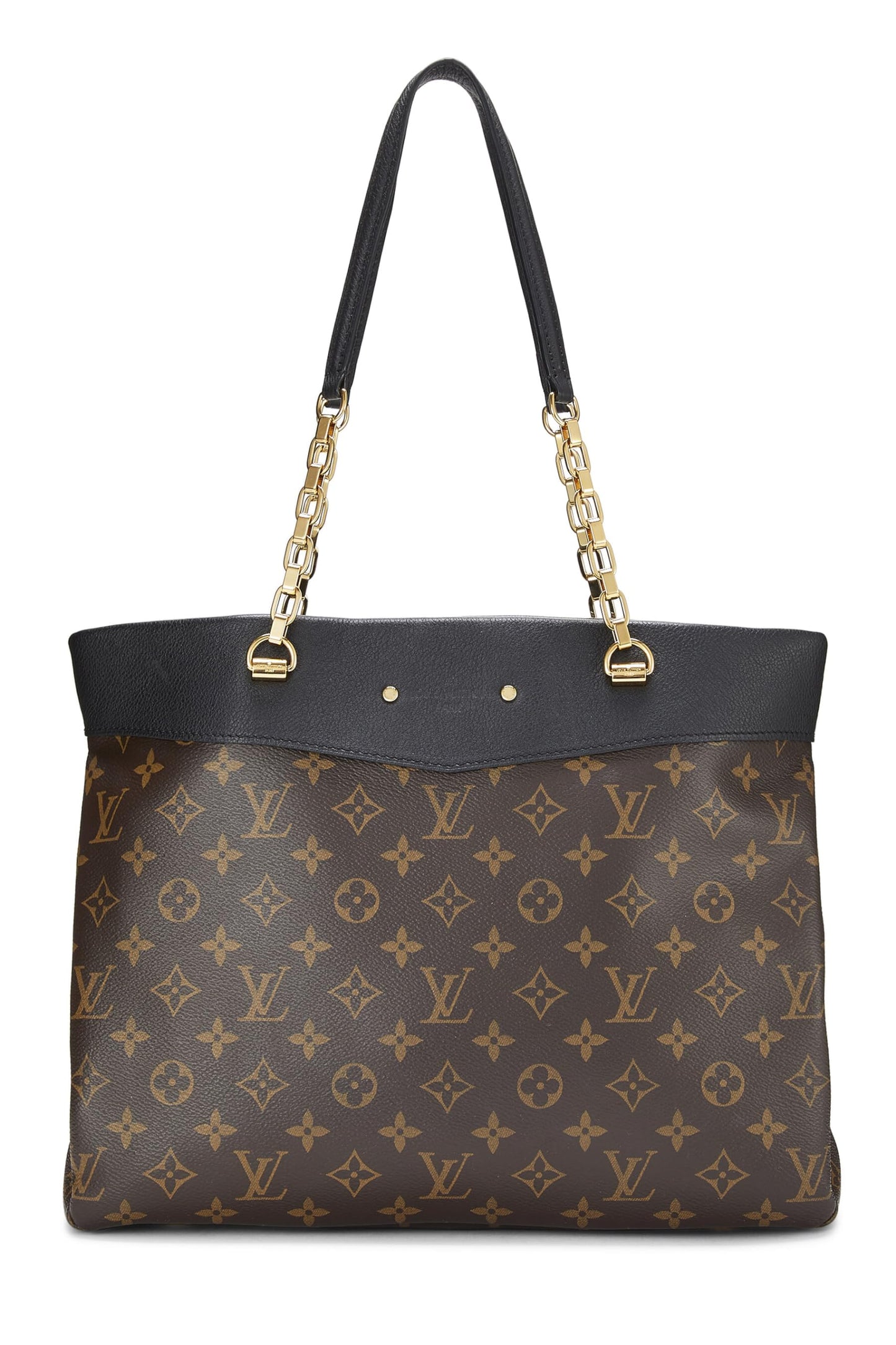 Louis Vuitton, Black Monogram Canvas Pallas Shopper, Black