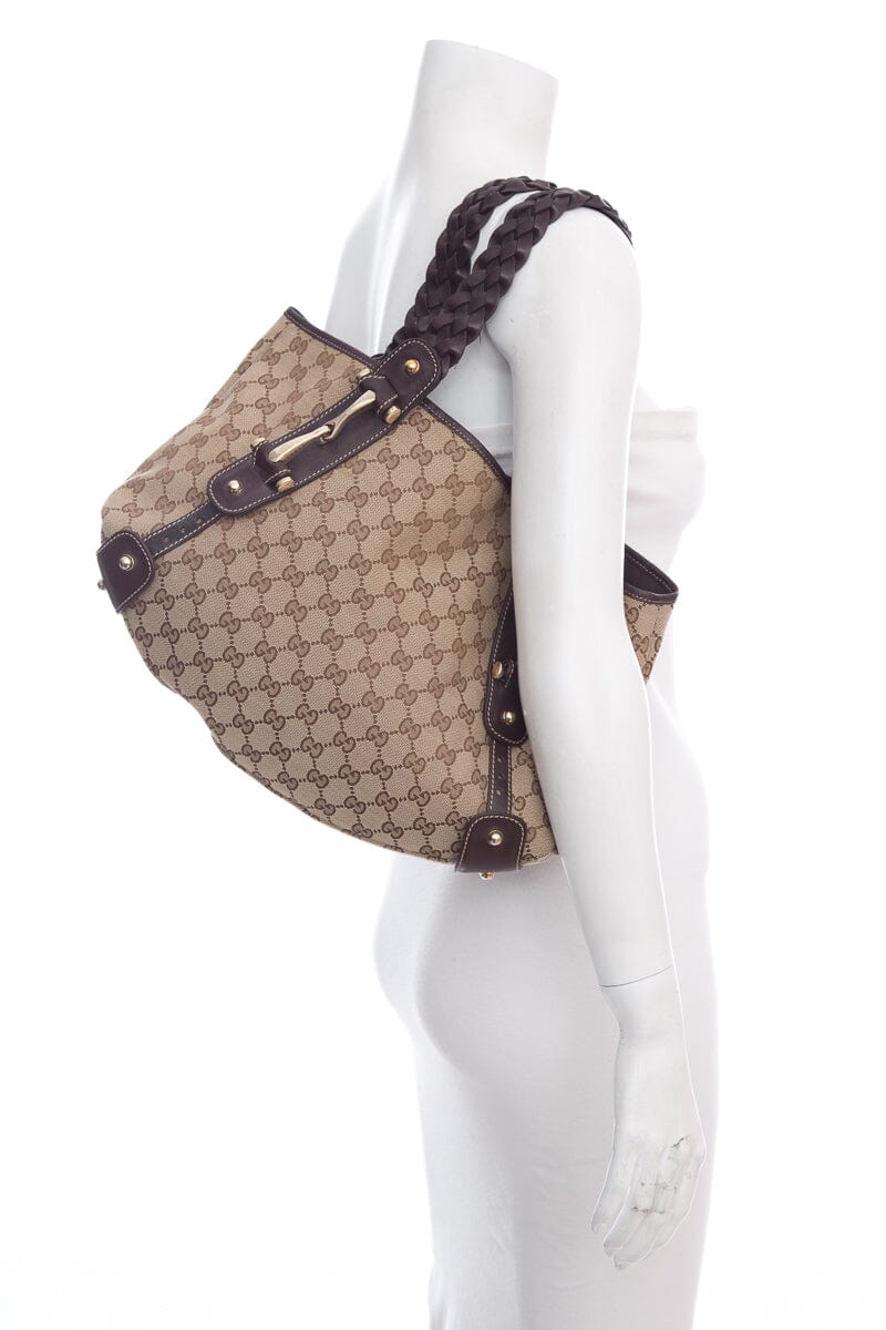 Gucci Brown Monogram Shoulder Bag