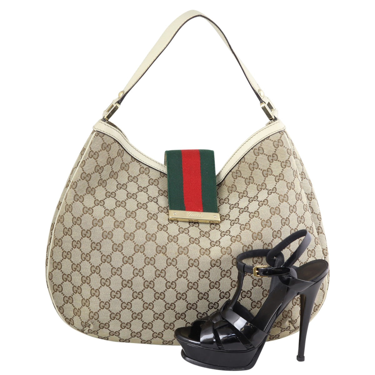 Gucci GG Canvas New Ladies Web Hobo