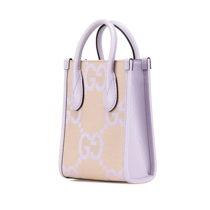 Gucci Jumbo GG Canvas Leather 2way Bag