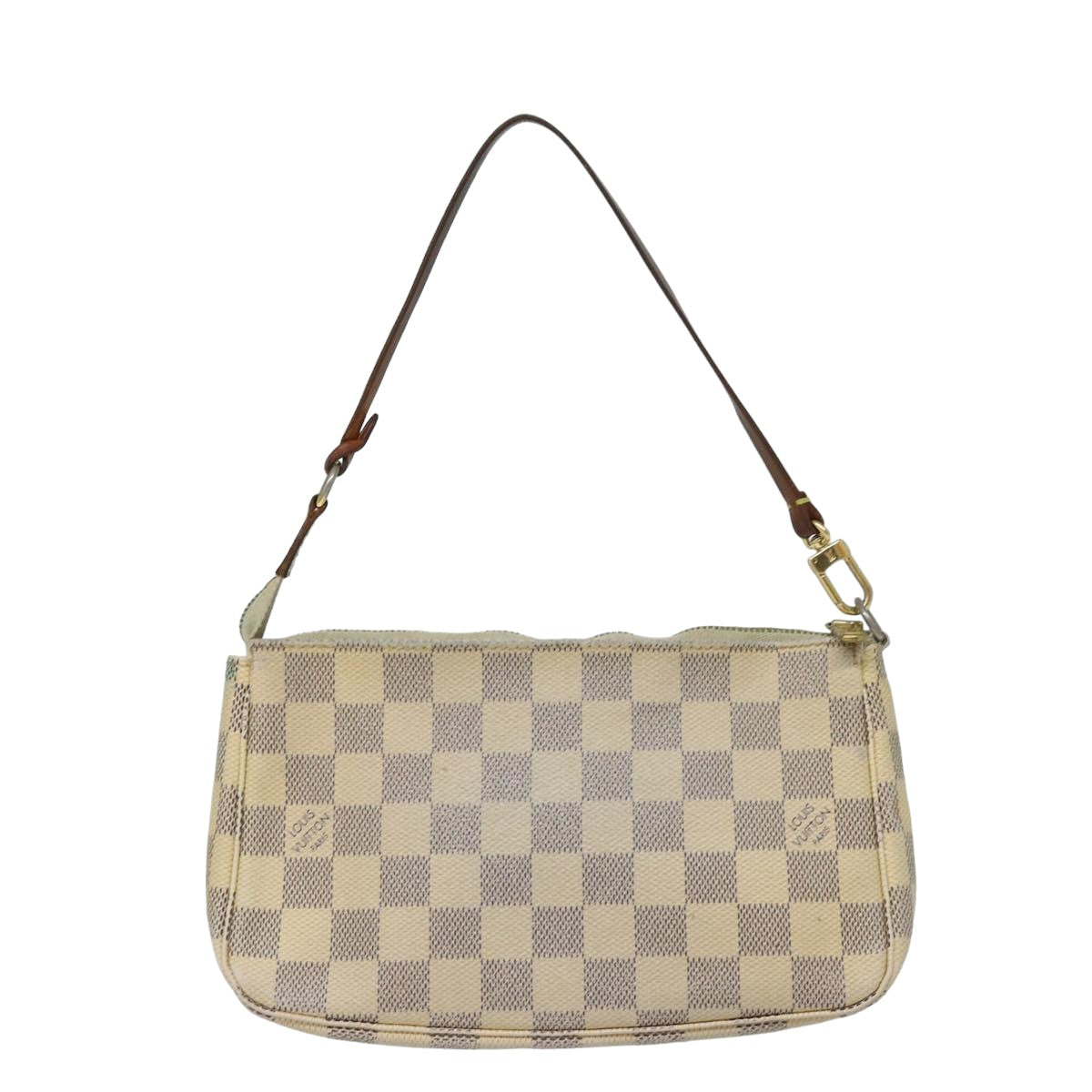 LOUIS VUITTON Damier Azur Pochette Accessoires Pouch N51986 LV Auth 82139