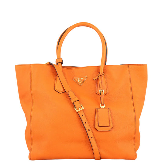 Prada Vitello Grain Shopping Tote