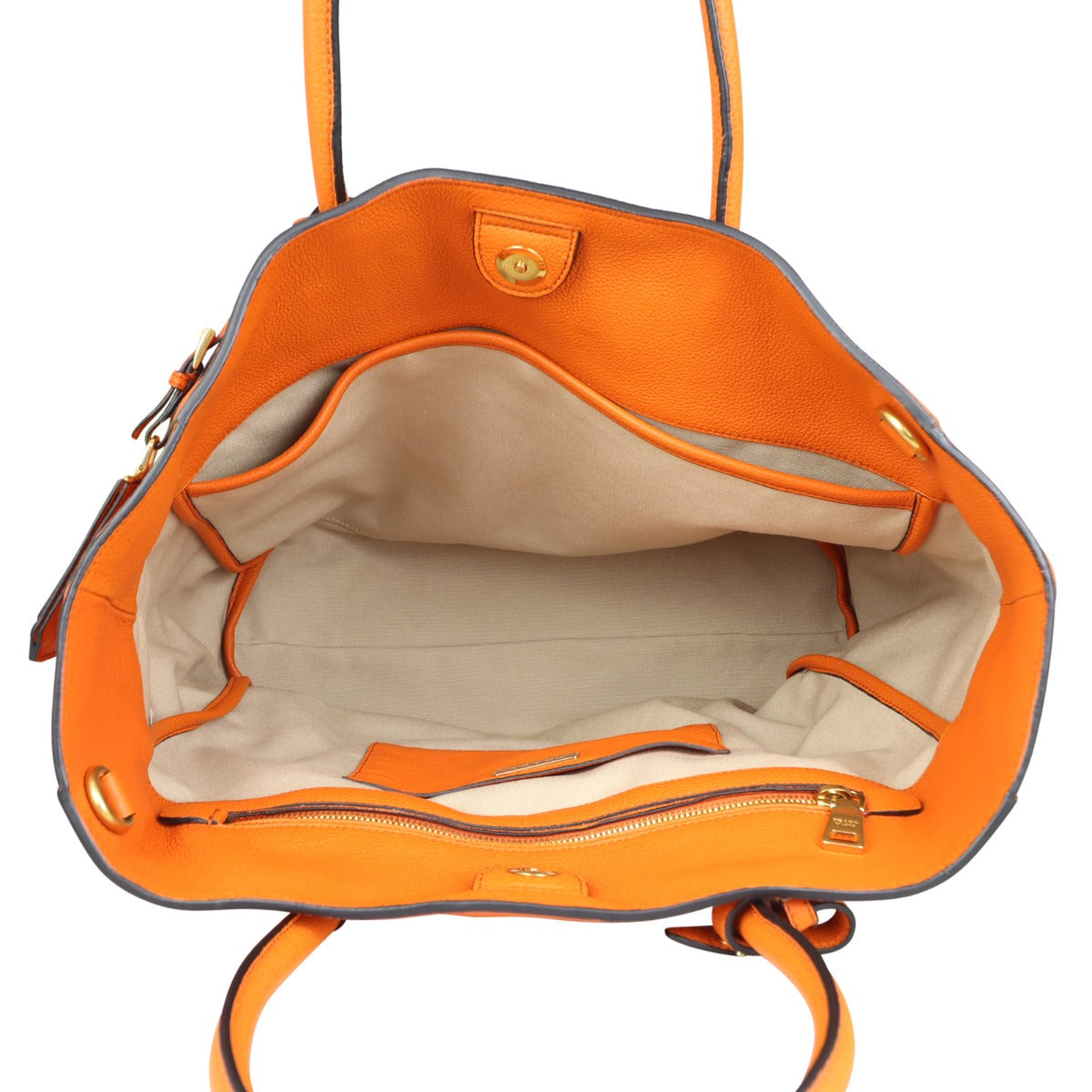 Prada Vitello Grain Shopping Tote