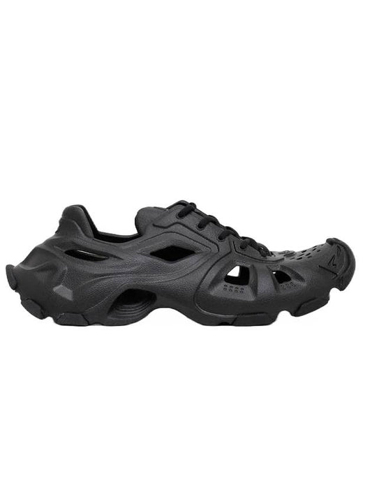 Luxury Balenciaga Trending 2026 HD Rubber Sole Cut-Out Low Top Sneakers Black