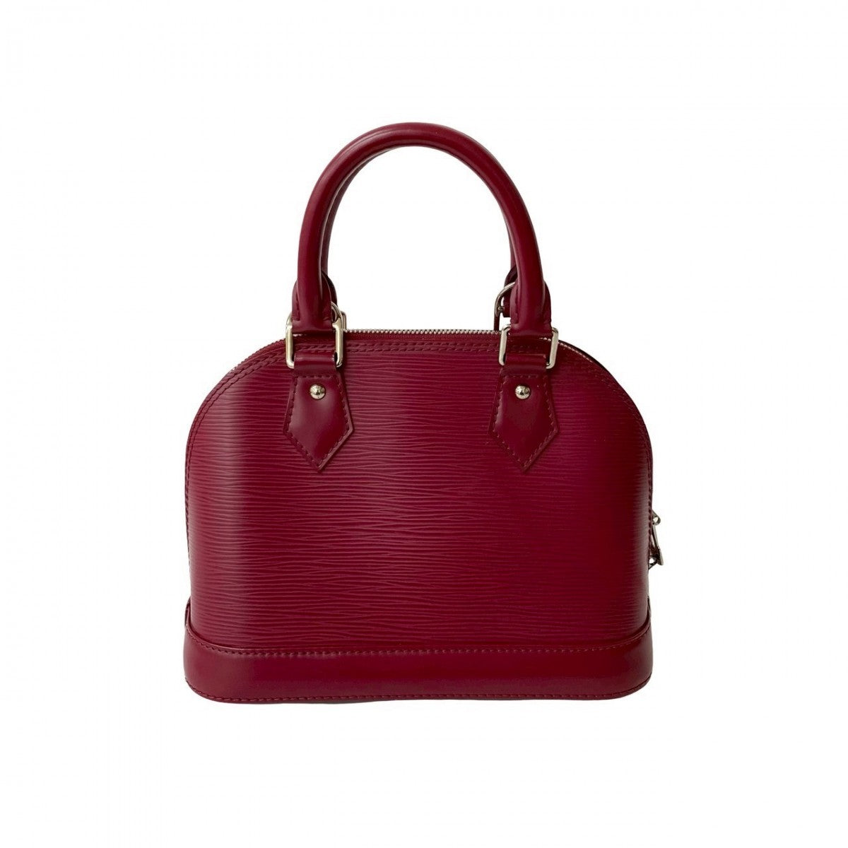 LOUIS VUITTON Shoulder Bag Epi Leather wine-red Epi Alma BB