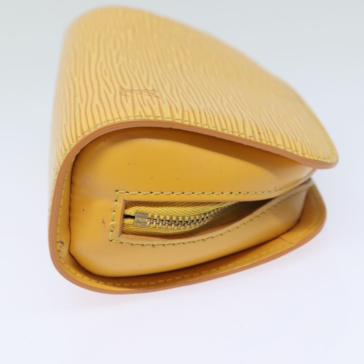 LOUIS VUITTON Epi Dauphine PM Pouch Yellow M48449 LV Auth 82347