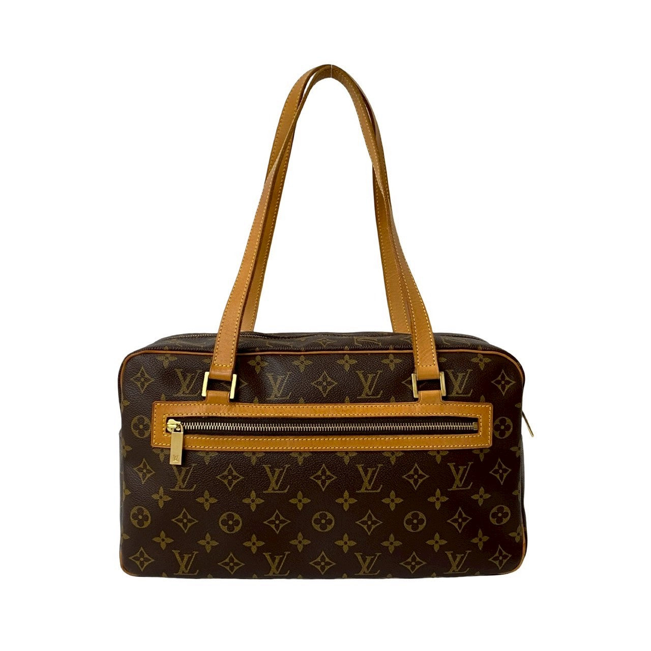 LOUIS VUITTON Shoulder Bag leather Brown Monogram Cite GM