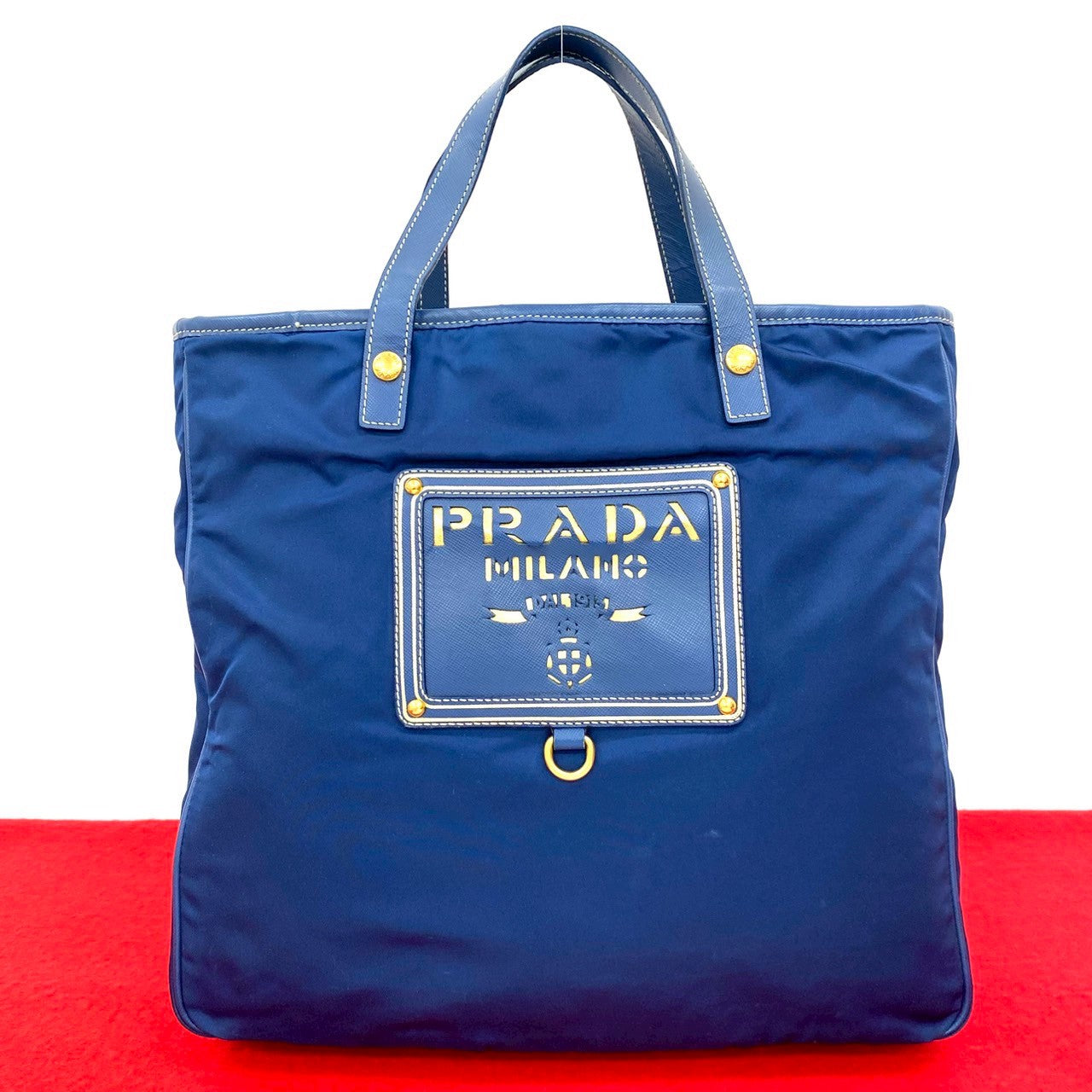 Prada Tessuto Saffiano Leather Handbag