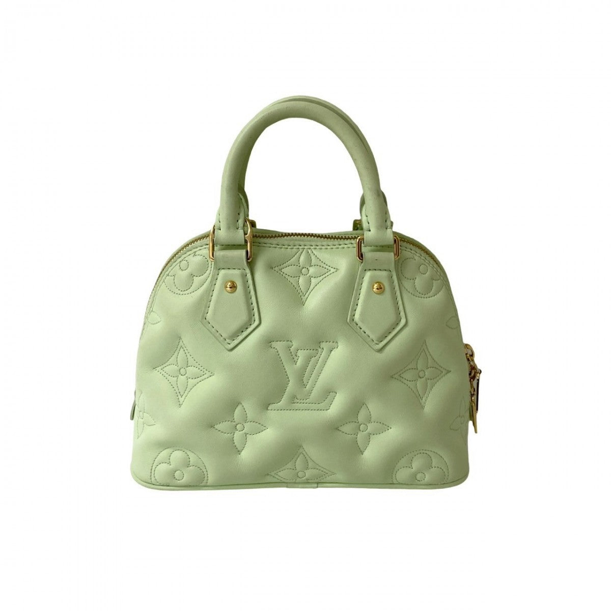LOUIS VUITTON Shoulder Bag M20855 leather Mint green bubble glam Almasoft BB