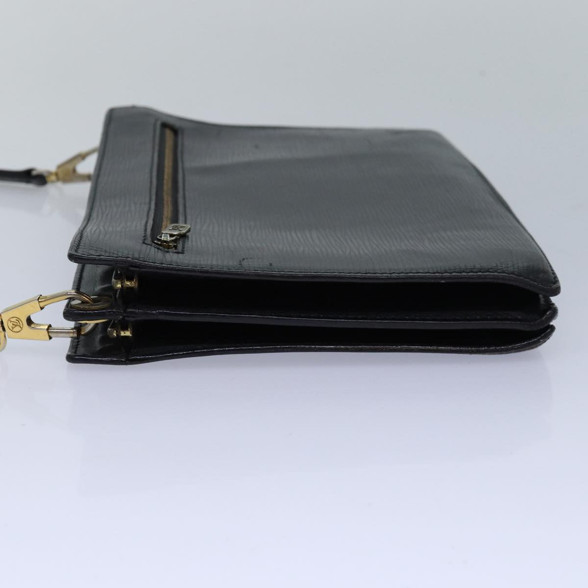 LOUIS VUITTON Epi Angian Shoulder Bag 2way Black M52112 LV Auth 82603