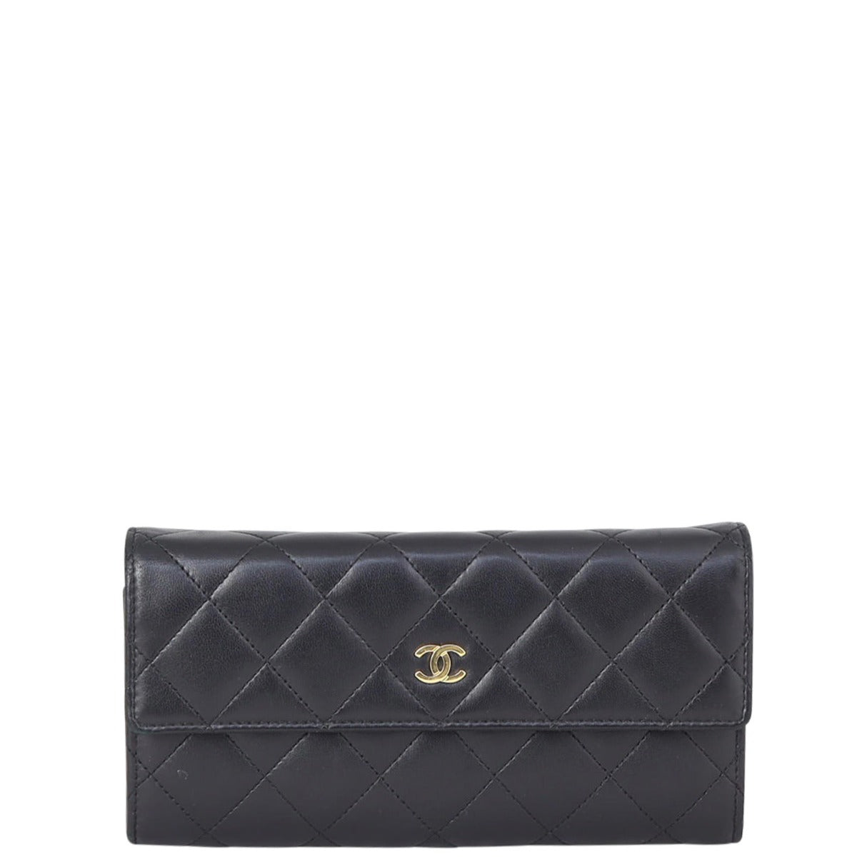 Chanel Classic Flap Long Wallet | Lambskin Gold Hardware